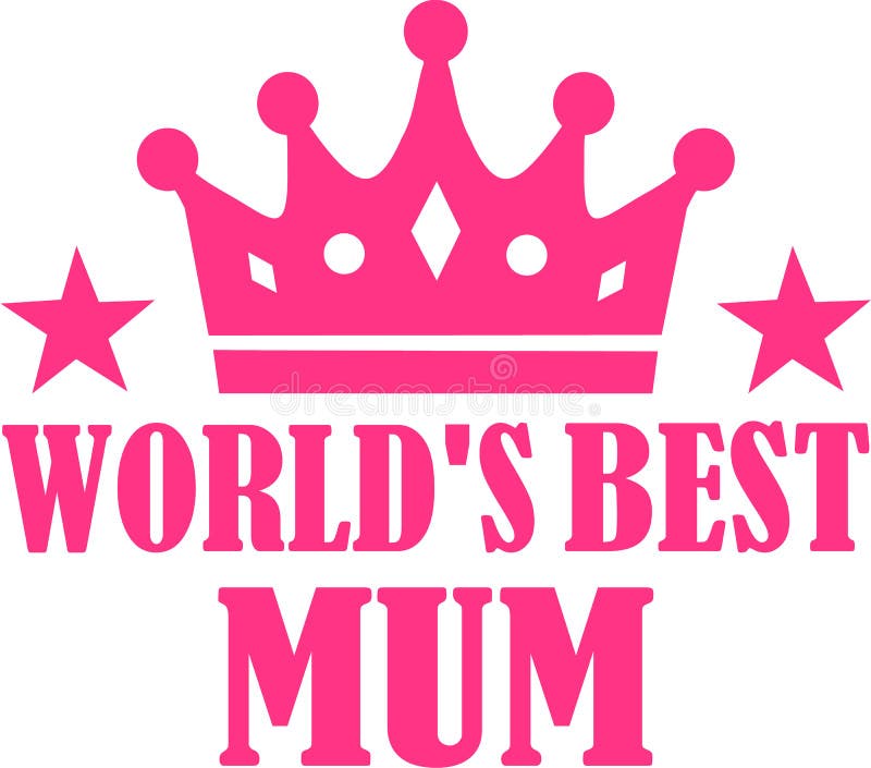 World`s best mum slogan vector. Slogan icon vectors