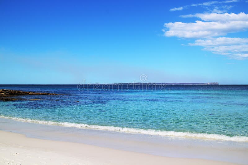 The world`s whitest sand at Hyams beach royalty free stock image The world`s whitest sand at Hyams beach royalty free stock image