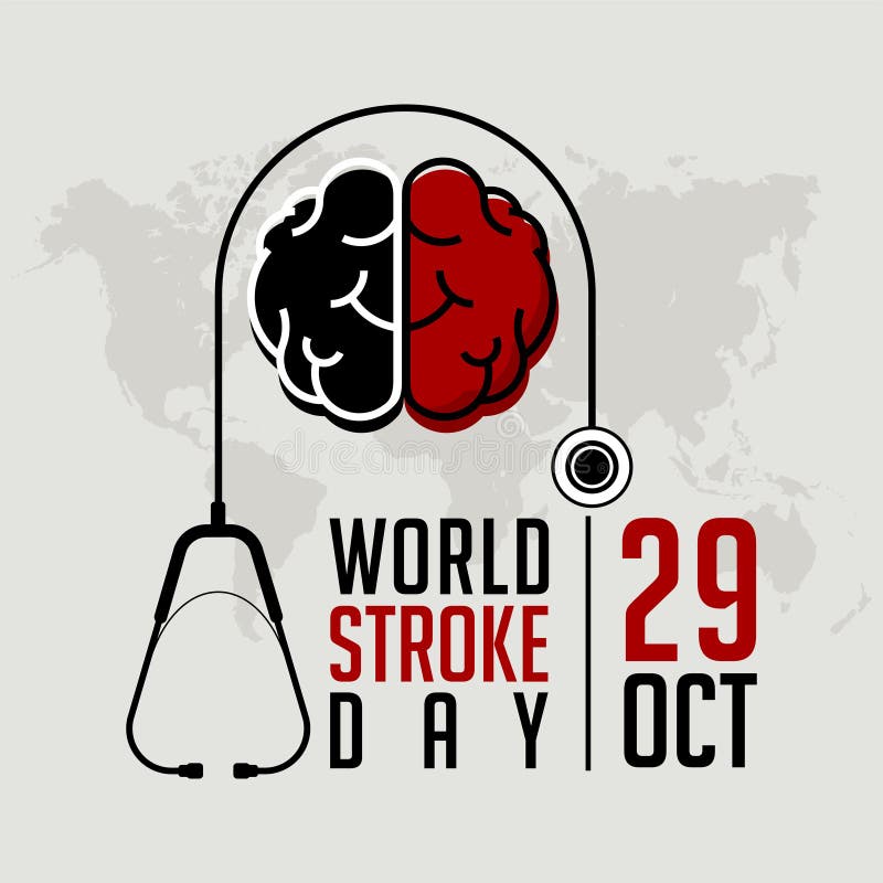 World Stroke Week Concept Vector. Neurology Healthcare, Dementia