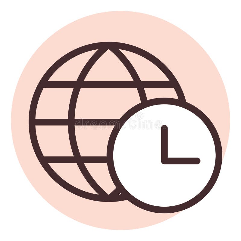 World Time Icon Stock Vector Illustration Of Circle 259782901 world-time-icon-stock-vector-illustration-of-circle-259782901