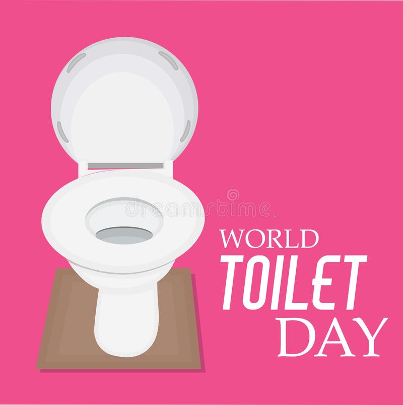 World toilet day stock illustration
