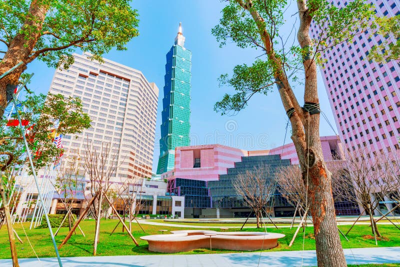 World Trade Center-Gebäude und Taipeh 101 stockfoto World Trade Center-Gebäude und Taipeh 101 stockfoto