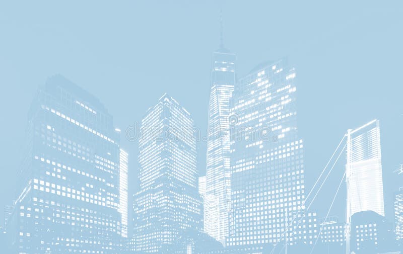 World Trade Center i New York vektor illustrationer World Trade Center i New York vektor illustrationer