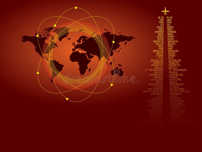 World travel background royalty free illustration