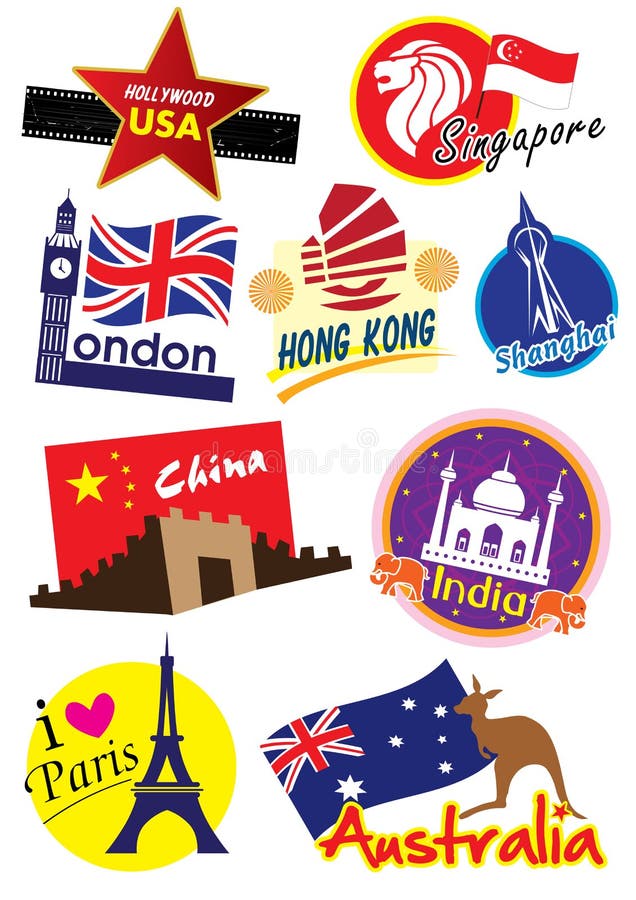 World travel icon set vector illustration World travel icon set vector illustration