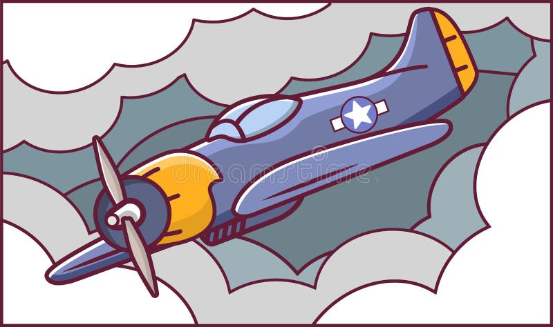 Download Airplane With A Propeller. Fighter Of The Second World War ...