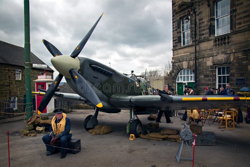 A Spitfire War Plane at World War II â€“ Home Front Event