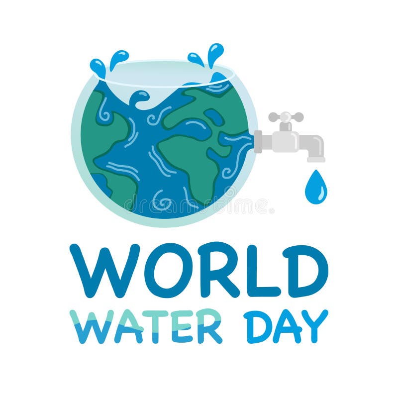 World Water Day Poster. Save Water Web Template, Flyer, Banner