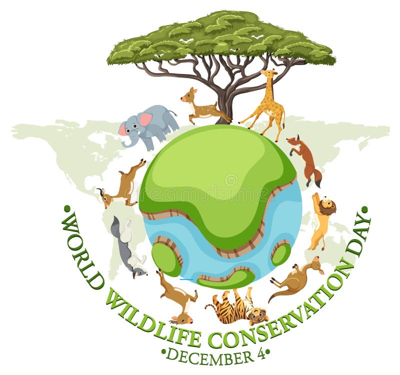World Wildlife Conservation Day Poster Template Stock Vector - Illustration  of empty, letter: 258590734