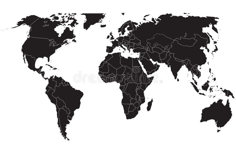 Worldmap illustration stock