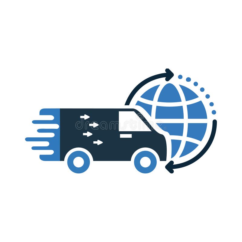 Worldwide Delivery Icon royalty free illustration Worldwide Delivery Icon royalty free illustration