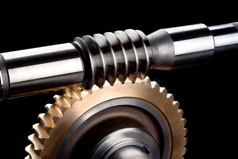 Worm gearbox stock photo. Image of black, warm, gear 97344022