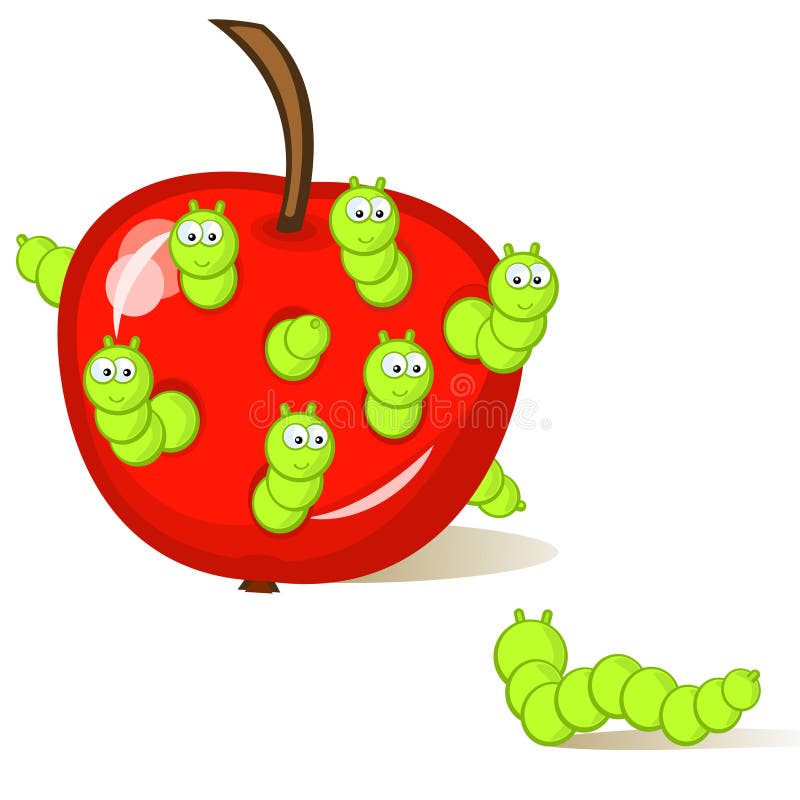 Wormy apple