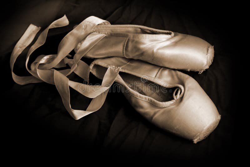 Worn out ballet shoes stock image. Image of pink, ballet - 4713827