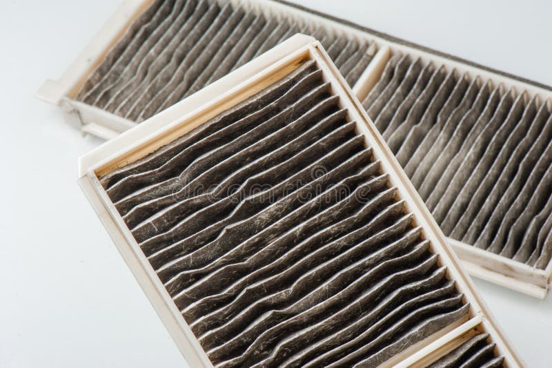 Worn Cabin Air Conditioner Filter of Car Stock Photo Image of airflow