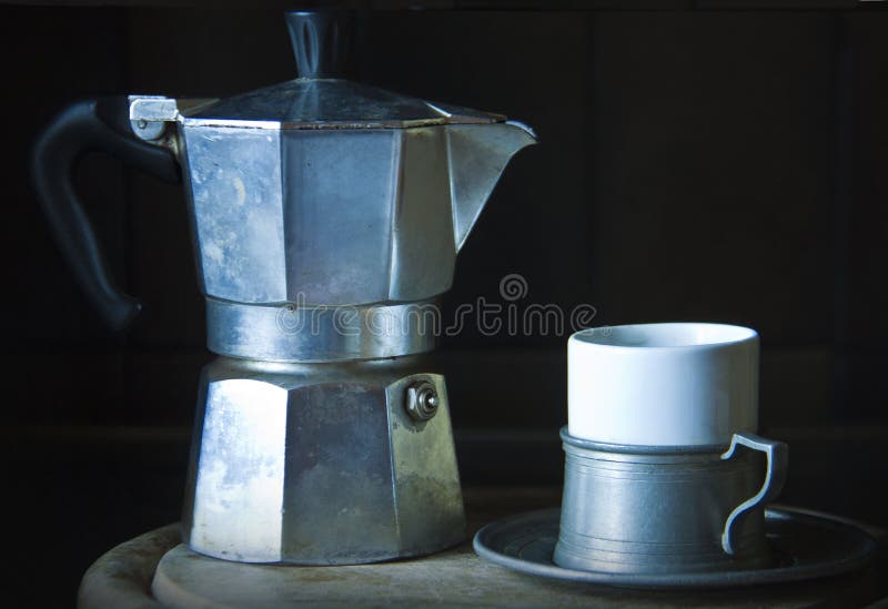 Old Portuguese Hot Coffee Machine Stock Image Image of machine