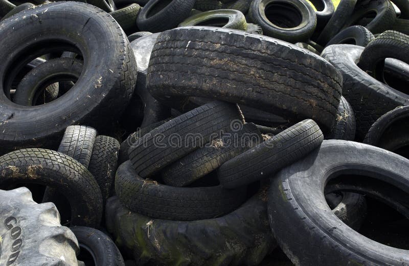 Worn tires stock image Worn tires stock image