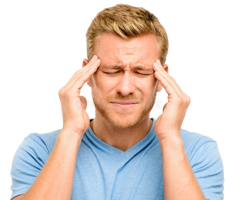 Worried Young Man Suffering From Headache Stock Photography Image