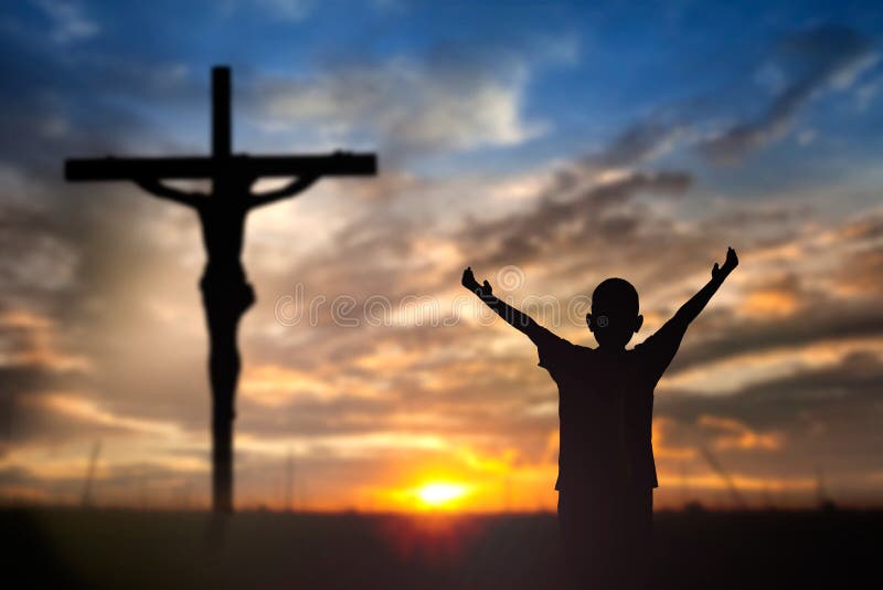 Worship Jesus on the Cross stock photo. Image of christian 50751760