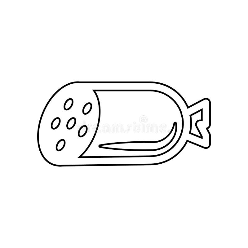 Worstpictogram Element van het eten voor mobiel concept en webtoepassingenpictogram Overzicht, dun lijnpictogram voor websiteontw royalty-vrije illustratie Worstpictogram Element van het eten voor mobiel concept en webtoepassingenpictogram Overzicht, dun lijnpictogram voor websiteontw royalty-vrije illustratie