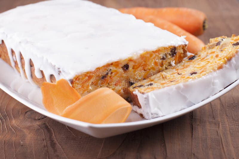 Wortelcake stock afbeeldingen