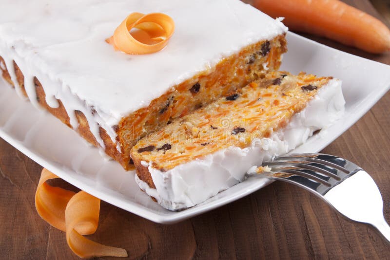 Wortelcake royalty-vrije stock fotografie