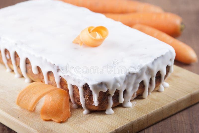 Wortelcake royalty-vrije stock foto's