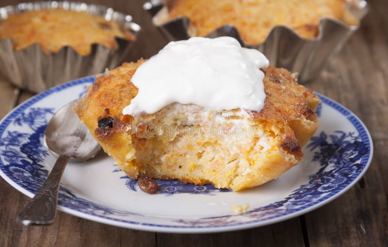 Wortelcake stock afbeelding