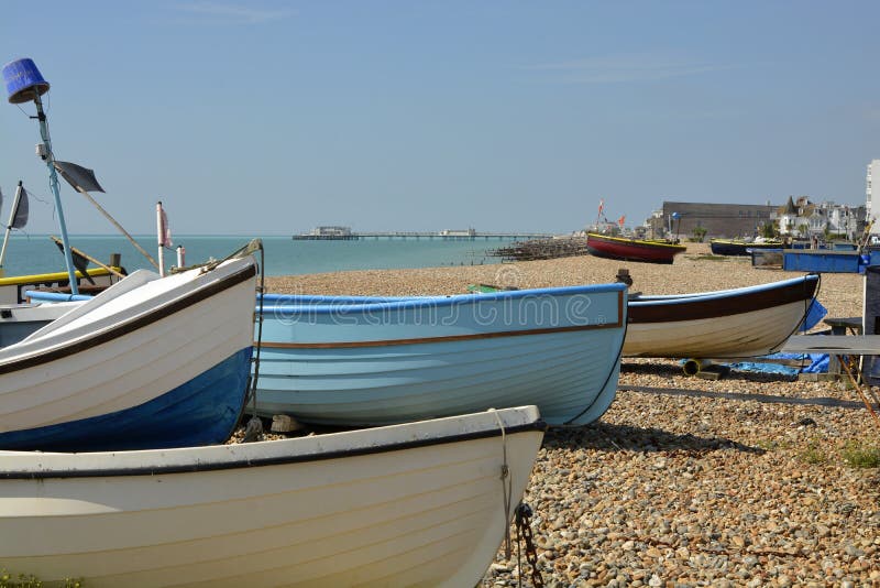 Worthing strand, västra Sussex, England arkivfoto Worthing strand, västra Sussex, England arkivfoto