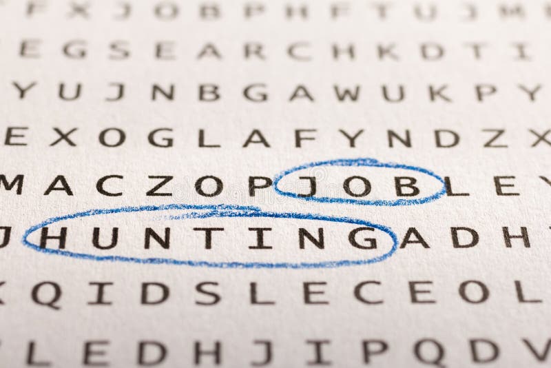 Wortsuche, Puzzlespiel Konzept über das Finden, Arbeitsuche, unemplo stockfoto Wortsuche, Puzzlespiel Konzept über das Finden, Arbeitsuche, unemplo stockfoto
