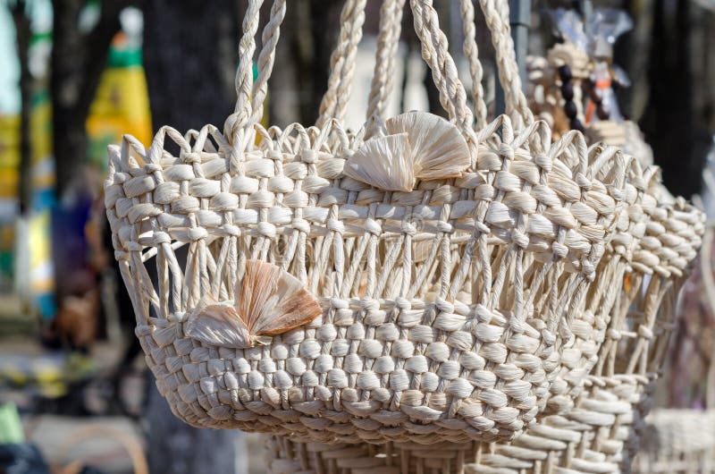 Woven baskets handmade stock image. Image of retro, handicraft 90646421