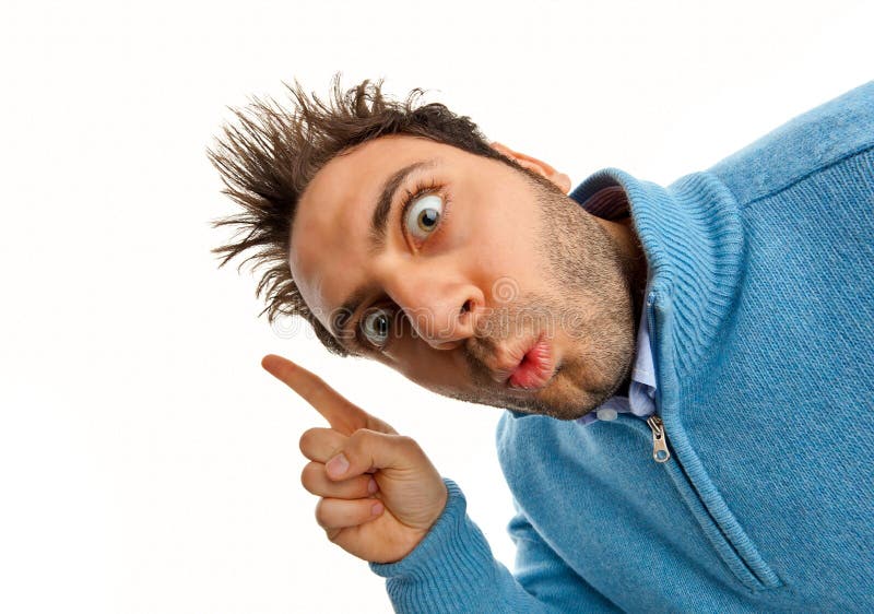 Wow expression stock photography