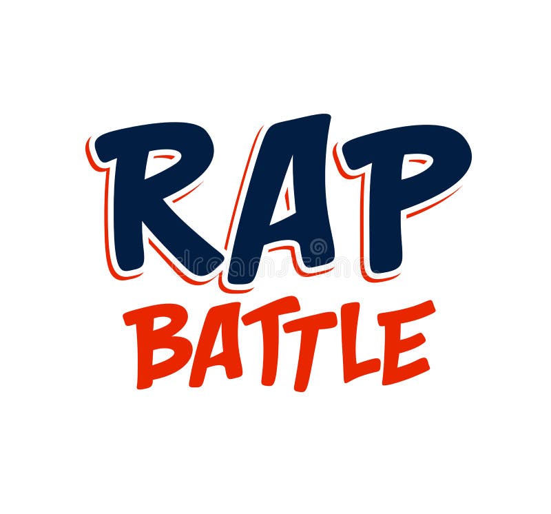Wpisywanie wektora bitwy Rap, muzyka ilustracja wektor