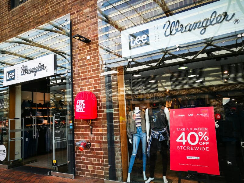 Wrangler Jeans and Clothing Retail Store on 40 Off Storewide at Birkenhead  Point Shopping Center. Editorial Stock Image - Image of designer, cotton:  122108364