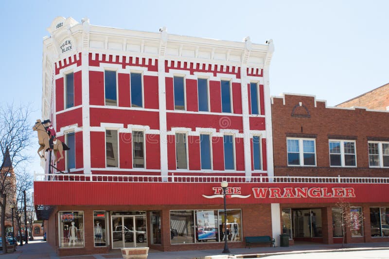 The Wrangler Store Cheyenne Wyoming Editorial Image - Image of cowboy,  downtown: 116479950