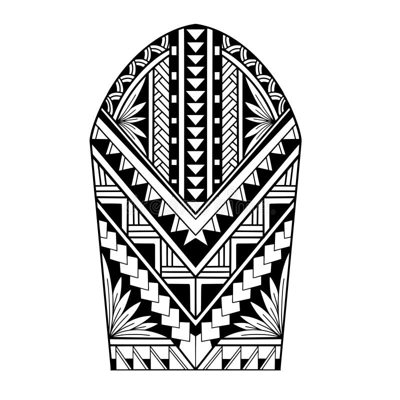 Polynesian Border Tattoo Design. Pattern Aboriginal Samoan Editorial Stock  Image - Illustration of design, graphic: 254527899