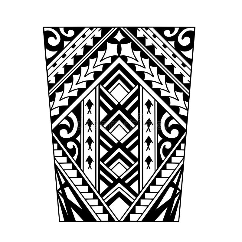 Wrap Around Arm Polynesian Tattoo Design. Pattern Aboriginal Samoan ...