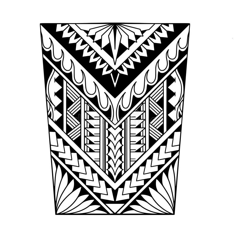 Wrap Around Arm Polynesian Tattoo Design. Pattern Aboriginal Samoan ...