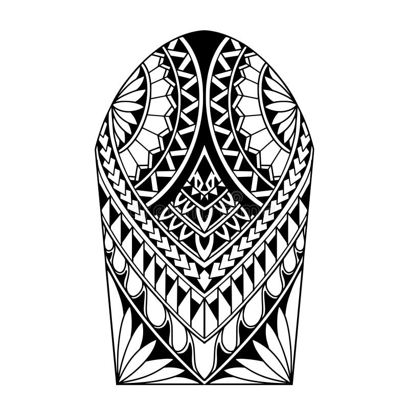 Wrap Around Arm Polynesian Tattoo Design. Pattern Aboriginal Samoan