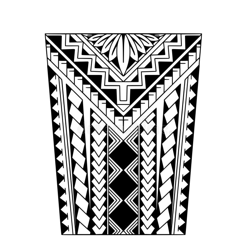 Wrap Around Arm Polynesian Tattoo Design. Pattern Aboriginal Samoan ...