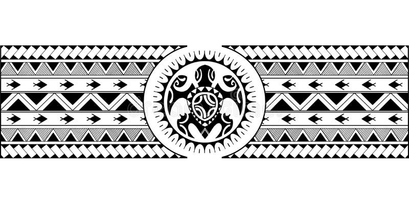 Wrap Around Arm Polynesian Tattoo Design. Stock Vector - Illustration of  aboriginal, fabric: 257791824