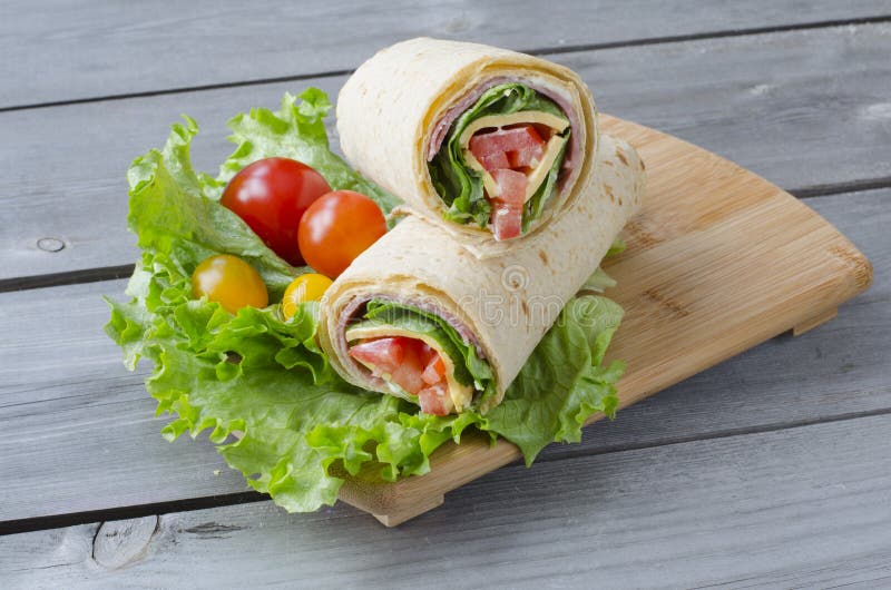 Wrap Sandwiches stock image. Image of isolated, healthy 33602269