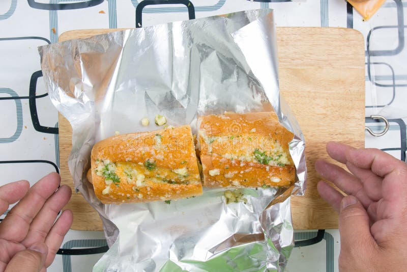 117 Garlic Bread Foil Stock Photos Free & RoyaltyFree Stock Photos