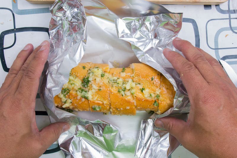 117 Garlic Bread Foil Stock Photos Free & RoyaltyFree Stock Photos