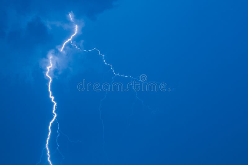 The wrath of God, lightning power. stock photos