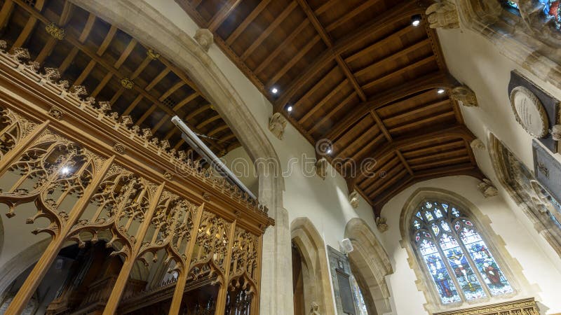 All Saints Church Lady Chapel Ceiling. Wraxall, England - Feb 10, 2018: All Saints Church Lady Chapel Ceiling, Religious Architecture royalty free stock image All Saints Church Lady Chapel Ceiling. Wraxall, England - Feb 10, 2018: All Saints Church Lady Chapel Ceiling, Religious Architecture royalty free stock image