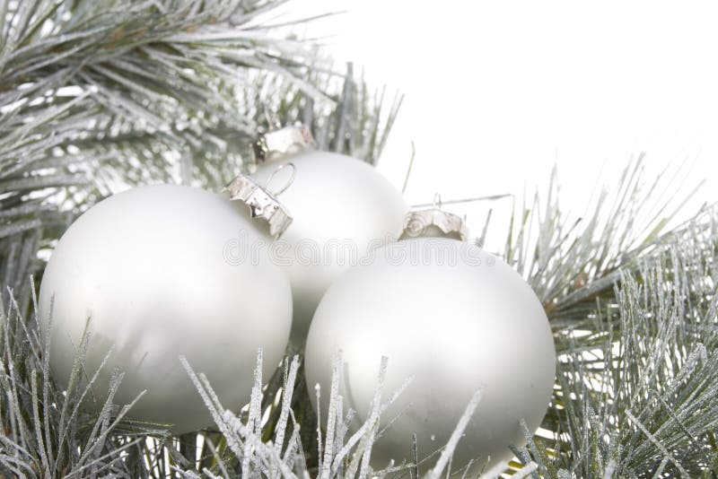 Wreath with Silver Balls stock image. Image of december 3766033