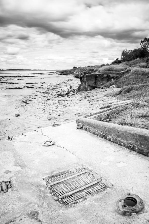 Wreck at Purton Ships Graveyard, Gloucestershire 9 Stock Photo Image