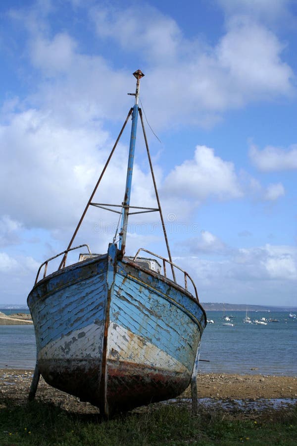 Wreckage of boat