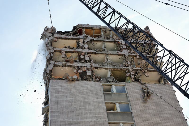 Wrecking Ball stock photo. Image of construction, industry 16385202